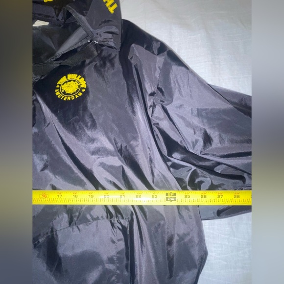 THE BULLDOG AMSTERDAM VINTAGE PACK AWAY WITH  STRAP BLACK WINDBREAKER - Picture 6 of 16